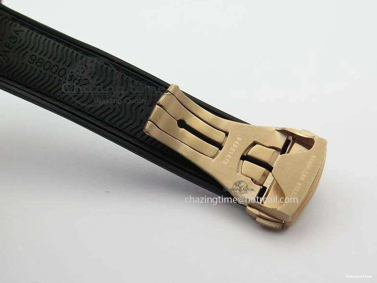 0326 Breathable Seamaster Professional Chrono RG Black Ceramic Black Dial On Black Gummy Strap A 8214